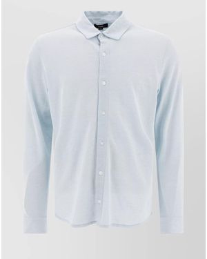 Vince Cotton Piqué Shirt - White