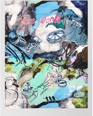 Vivienne Westwood Silk Scarf - Blue