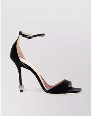Roger Vivier Silk Sandals - White
