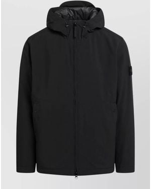 Stone Island Hooded Jacket - Black