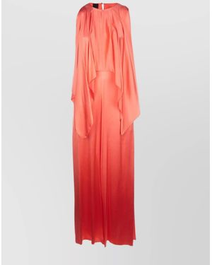 Pinko Draped Flowy Maxi Dress - Red