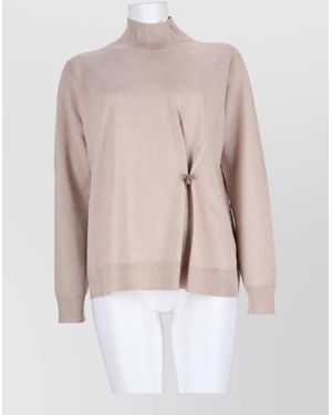 Fabiana Filippi Wool Silk Cashmere Sweatshirt - Natural