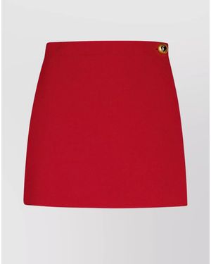 Moschino Burgundy Polyester Blend Shorts - Red