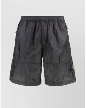Stone Island Lightweight Nylon Bermuda Trousers - Grey