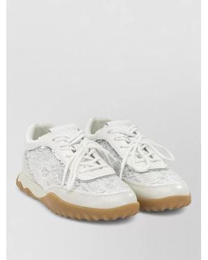 Pinko Lace Up Sneakers Lightweight Rubber Sole - White