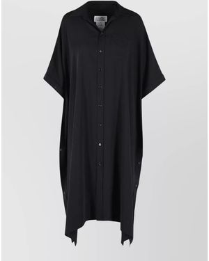 MM6 by Maison Margiela Polyester Midi Dress - Black