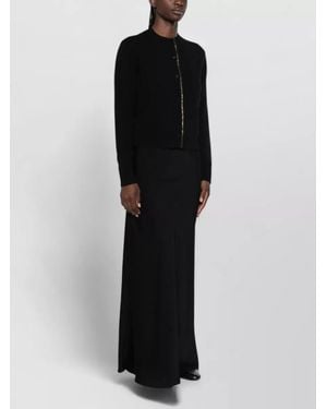 Fabiana Filippi Wool Silk Cashmere Maxi Dress - Black