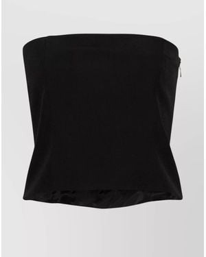 GAUGE81 Strapless Design Bandeau Neckline Top - Black