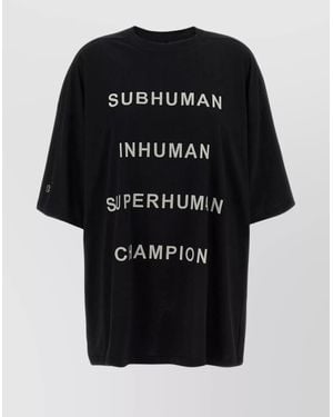 Rick Owens Champion X Owens Crew Neck Graphic T-Shirt - Black