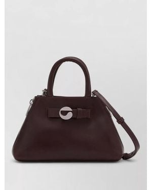 Coperni Data Mini Leather Mini Bag - Brown