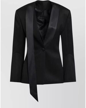 The Attico Wool Blazer - Black