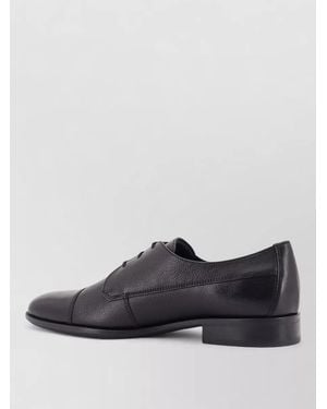 BOSS Leather Oxford Shoes Cap Toe Design - Multicolour