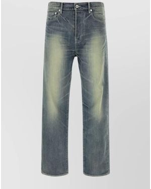 KENZO Denim Straight-Leg Jeans - Blue