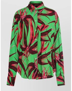Louisa Ballou Printed Shirt - Green