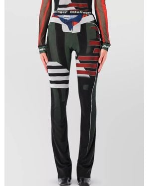OTTOLINGER Printed High-Rise Extra-Long Leggings - Black