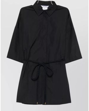 Max Mara Cotton Short-Sleeve Blouse - Black