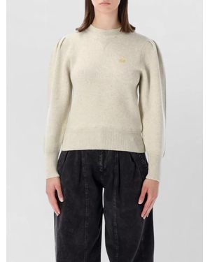 Isabel Marant Kelaya Crew Neck Wool Blend Sweater - Blue