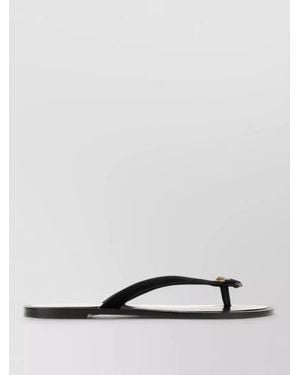 Versace Suede Leather Thong Slides - Multicolor