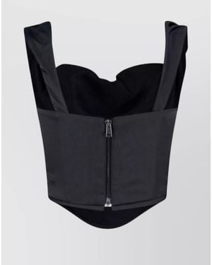 Vivienne Westwood Polyester Sleeveless Corset Top - Black