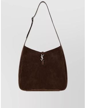 Saint Laurent Suede Maxi Shoulder Bag - Brown