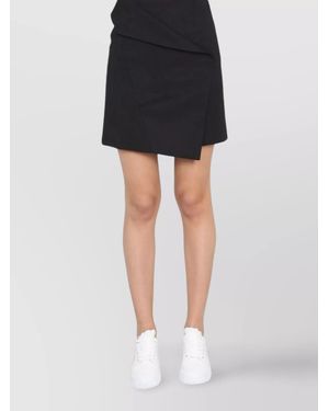 McQueen Asymmetrical High Waist Mini Skirt - Black