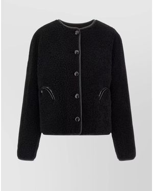 Blazé Milano Leather Reversible Shearling Jacket - Black