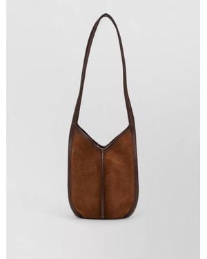 Hereu Calella Leather Mini Bucket Bag - Brown
