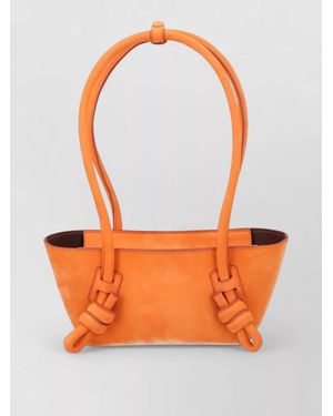 Hereu Leather Mini Shoulder Bag - Orange