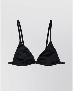 TOTEME Satin Bralette - Black