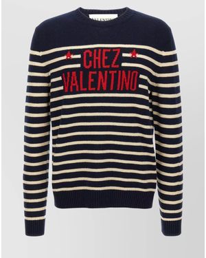 Valentino Garavani Virgin Wool Jumper - Blue