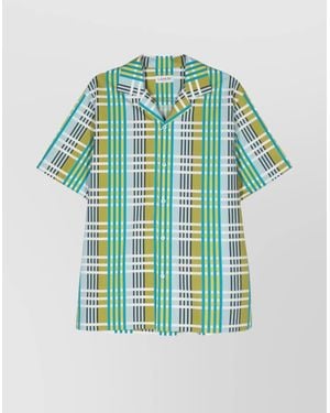 Lanvin Checked Bowling Shirt - Green