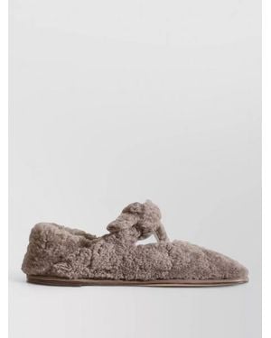 Hereu Shearling Ballerina Shoes - Multicolor