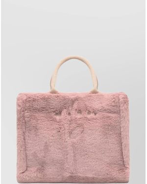 Marni Small Rectangular Tote Bag Handles - Pink