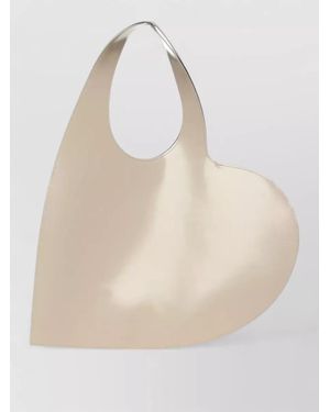 Coperni Heart Leather Tote Bag - Natural