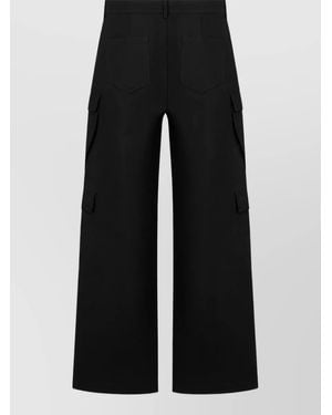 Rick Owens Cotton High-Rise Cargo Shorts - Black