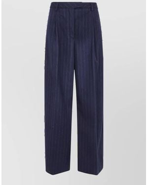 Thelatest Wide-Leg Suit Trousers - Blue