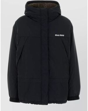 Miu Miu Down Puffer Jacket - Black