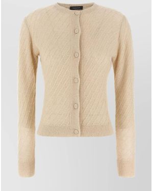 Fabiana Filippi Sequin Crochet Knit Cardigan - Natural
