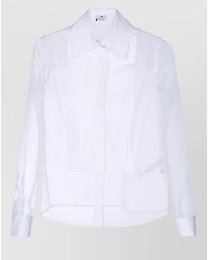 Elisabetta Franchi Sheer Shirt - White
