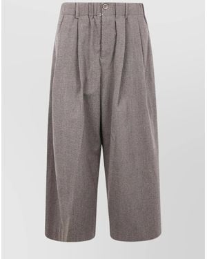Uma Wang "D1 Musei" Pantalons Poétiques - Gray