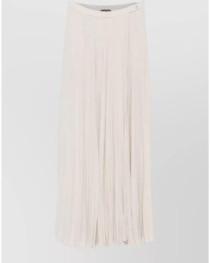 Tom Ford Pleated Knee-Length Skirt - White