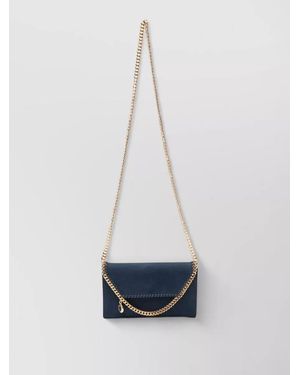 Stella McCartney Falabella Suede-Effect Crossbody Bag - White