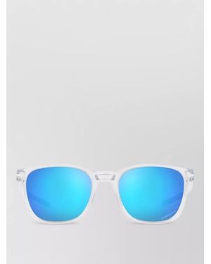 Oakley Square Sunglasses Clear Frame Transparent Temples - Blue
