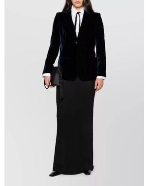 Emporio Armani Single-Breasted Blazer Jacket - Black