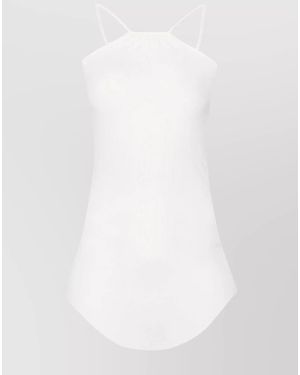Rick Owens Ribbed Tank Top - White