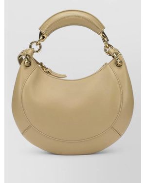 Chloé Banana Small Shoulder Bag Chain Strap - Natural