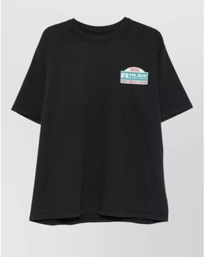 Rhude Tripoli Rally Graphic Crew Neck T-Shirt - Black