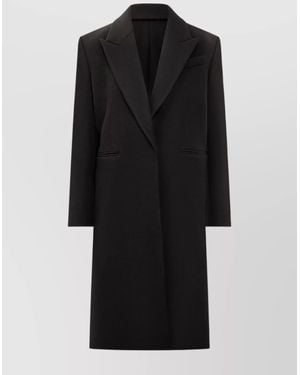 【送料&関税込】Givenchy Oversized Asymmetric Peacoat Black Givenchy Coats for Women | Lyst