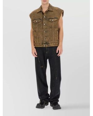 Dolce & Gabbana Denim Regular-Fit Vest - Multicolour