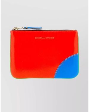 Comme des Garçons Leather Card Holder - Red